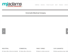 Tablet Screenshot of mjadamselectrical.com
